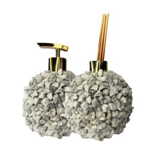 Kit Lavabo em Pedra Natural Howlita