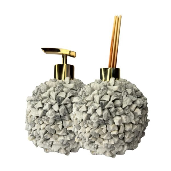 Kit Lavabo em Pedra Natural Howlita