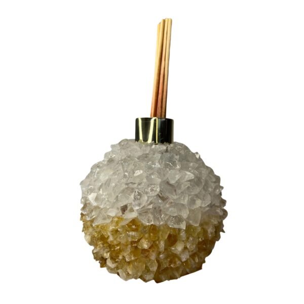 Difusor em Pedra Natural Cristal + Citrino